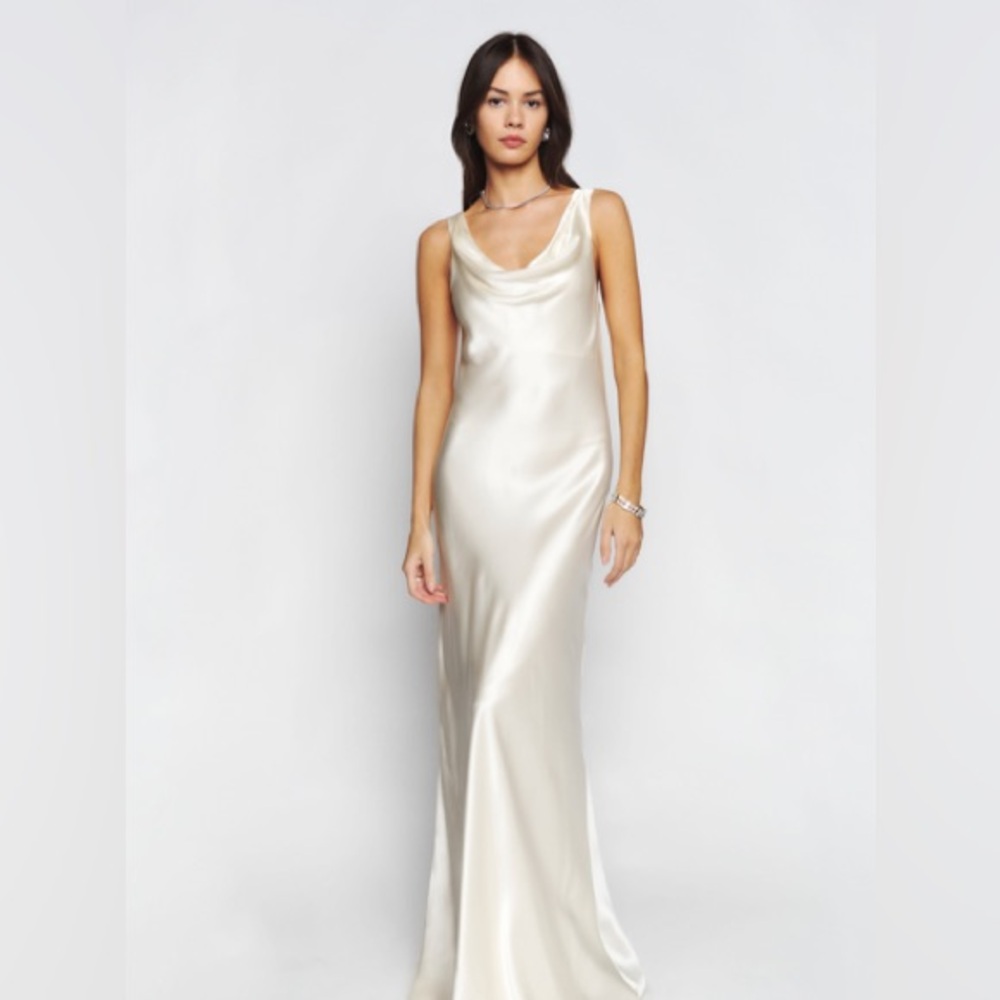 Reformation Annabelle Silk Maxi Bridal Dress